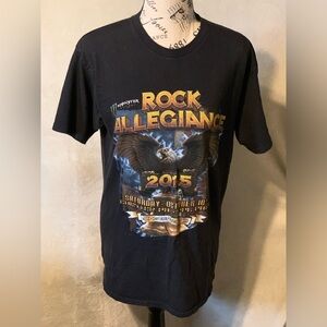 Rock Allegiance Music Festival 2015 Black M T Shirt with Performing Artists